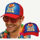 Beer Man Keps Röd/Blå