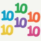 10 År Bordsdekorationer Flerfärgade