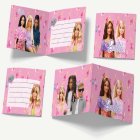 Barbie® Inbjudningskort Ljusrosa