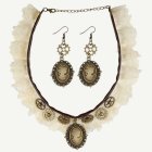 Steampunk Choker & Örhängen
