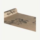 Floral Velour Bordslöpare Mocca