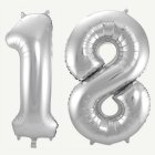 18 År Folieballonger Olika Färger