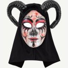 Demoninna Mask Huva Svart