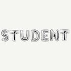 Student Folieballonger Silver