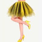 Bi Tutu Kjol Gul/Svart
