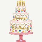 Tårta Happy Birthday Folieballong