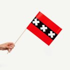 Amsterdam Flagga På Pinne