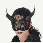 Gotisk Demonmask Svart