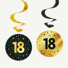 18 År Golden Celebrations Swirls