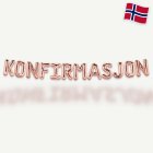 Konfirmasjon Ballonggirlang Roséguld
