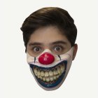 Leende Clown Halvmask Latex