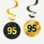 95 År Golden Celebrations Swirls