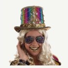 Carnival Hög Hatt Regnbåge