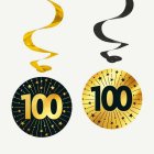 100 År Golden Celebrations Swirls