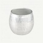 Discokula Värmeljushållare Silver