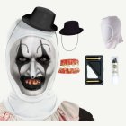 Horror Clown Set Deluxe Vit/Svart