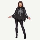 Skelett Poncho Svart