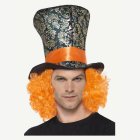 Tophat med Hår & Orange Band