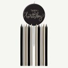 Happy Birthday Tårtljus Crème Noir