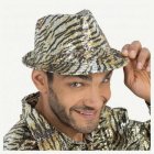 Glitter Tigertryck Fedora Guld