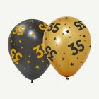 35 År Golden Celebrations Latexballonger