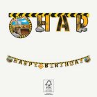 Byggarbetsplats Happy Birthday Girlang