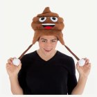 Emoji Bajskorv Hatt Brun
