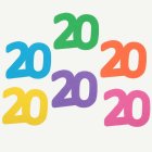 20 År Bordsdekorationer Flerfärgade