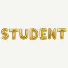 Student Folieballonger Guld