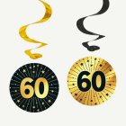 60 År Golden Celebrations Swirls