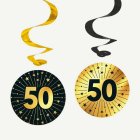 50 År Golden Celebrations Swirls