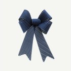 Räfflad Rosett Velour Marinblå