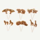 Safari Tårtdekorationer Mocka/Guld