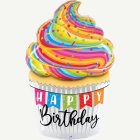 Cupcake Happy Birthday Folieballong