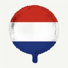 Rund Hollands Flagga Folieballong