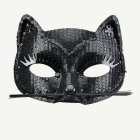 Paljett Kattmask