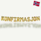 Konfirmasjon Ballonggirlang Guld