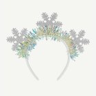Glitter Snöflingor Hårband Silver