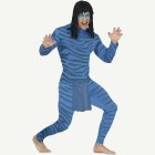 Alienkatt Maskeraddräkt Blå