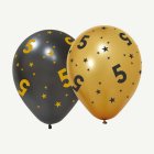 5 År Golden Celebrations Latexballonger