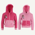 Gabbys Dockhus® Huvtröja Med Dragkedja Rosa