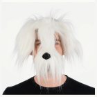 Hundmask Vit