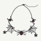 Spindelhalsband med spindelnät