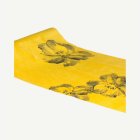 Floral Velour Bordslöpare Senapsgul