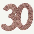 30 År Bordsdekoration Roséguld