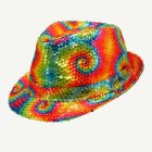 Tie-Dye Paljetthatt Regnbåge