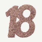 18 År Bordsdekoration Roséguld
