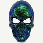 Kraniepaljettmask Blå/Grön