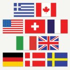 Internationella Flaggutskärningar