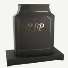 RIP Gravsten 3D Dekoration Svart/Guld